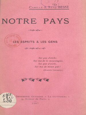 cover image of Notre pays